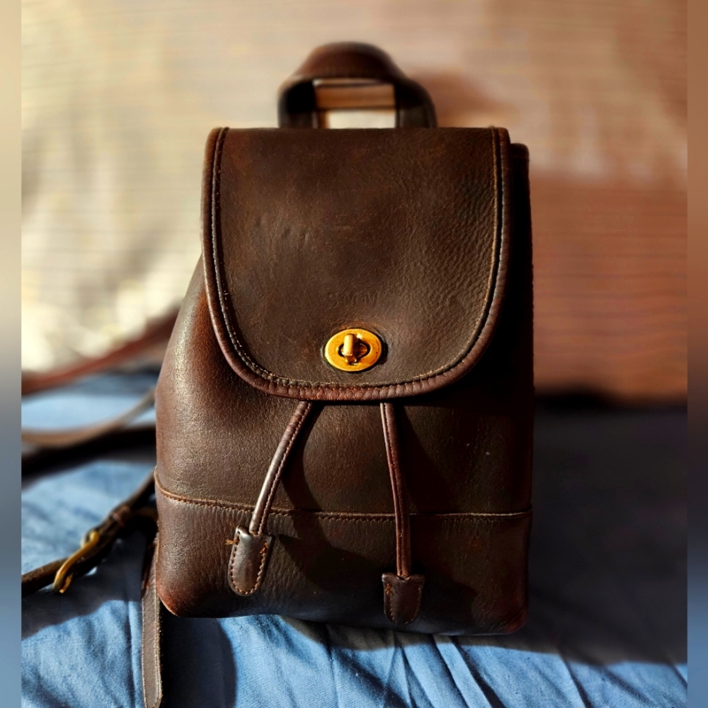 Vintage Coach Mini Backpack